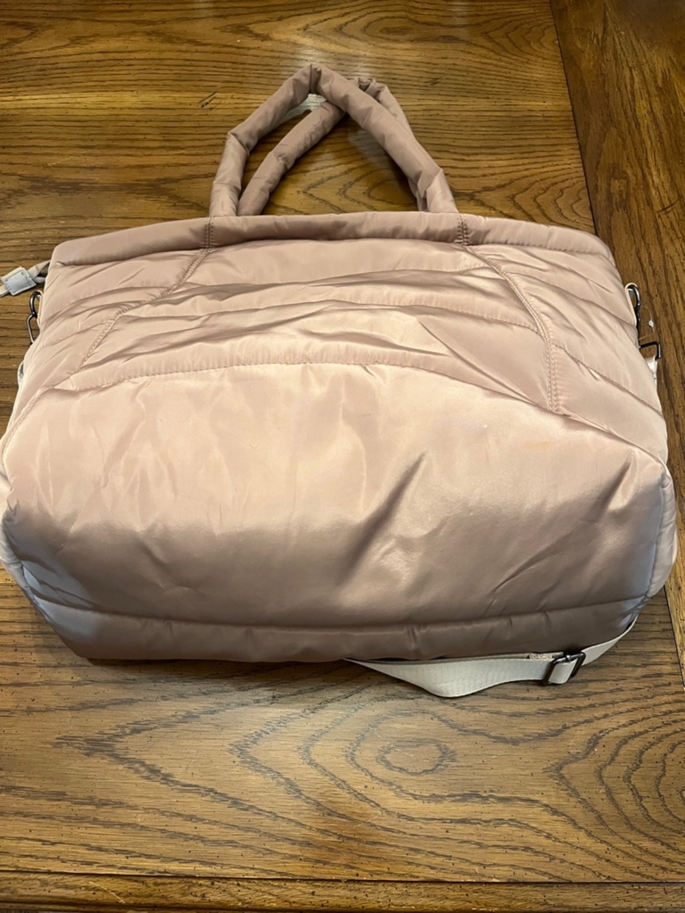 Alexis Bendel Blush Tan Quilted Tote with Adjustable Strap, NWOT - Picture 7 of 16